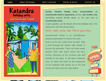 Tablet Screenshot of katandraholidayunits.com.au
